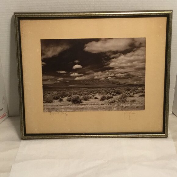Vintage signed Robley Johnson photograph "Desert Sky" framed - Picture 5 of 14